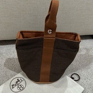 Hermes toile saxo pm tote